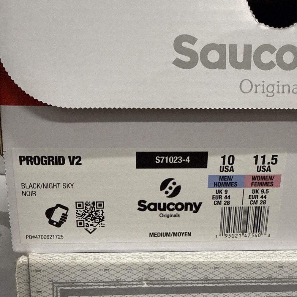 Saucony Progrid V2 Black Night Sky Men Lifestyle Casual Shoes Sneakers S71023-4 - Picture 5 of 5